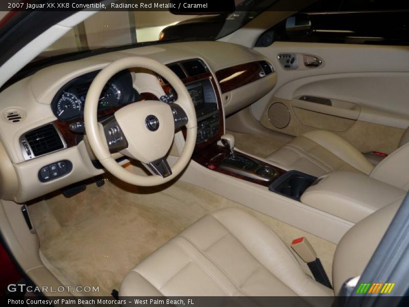 Radiance Red Metallic / Caramel 2007 Jaguar XK XK8 Convertible