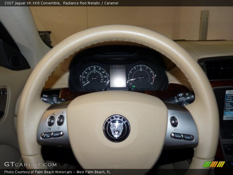 Radiance Red Metallic / Caramel 2007 Jaguar XK XK8 Convertible