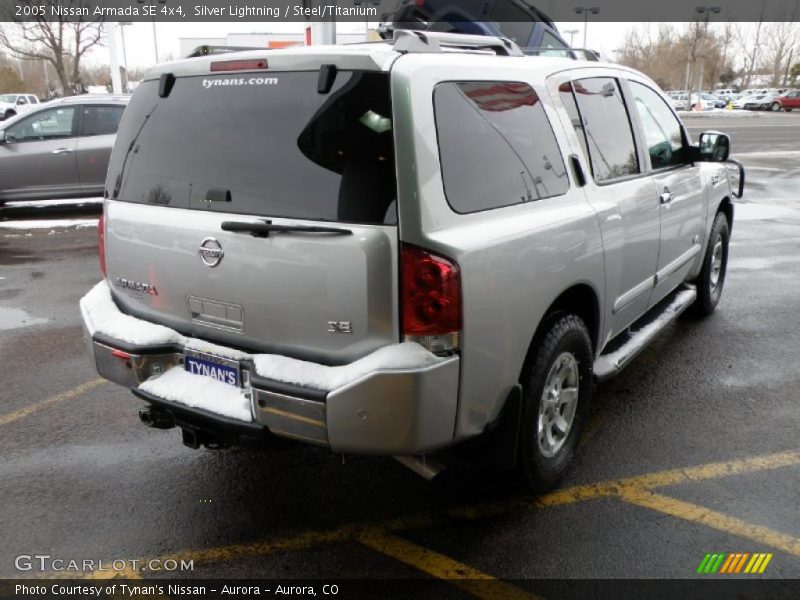 Silver Lightning / Steel/Titanium 2005 Nissan Armada SE 4x4