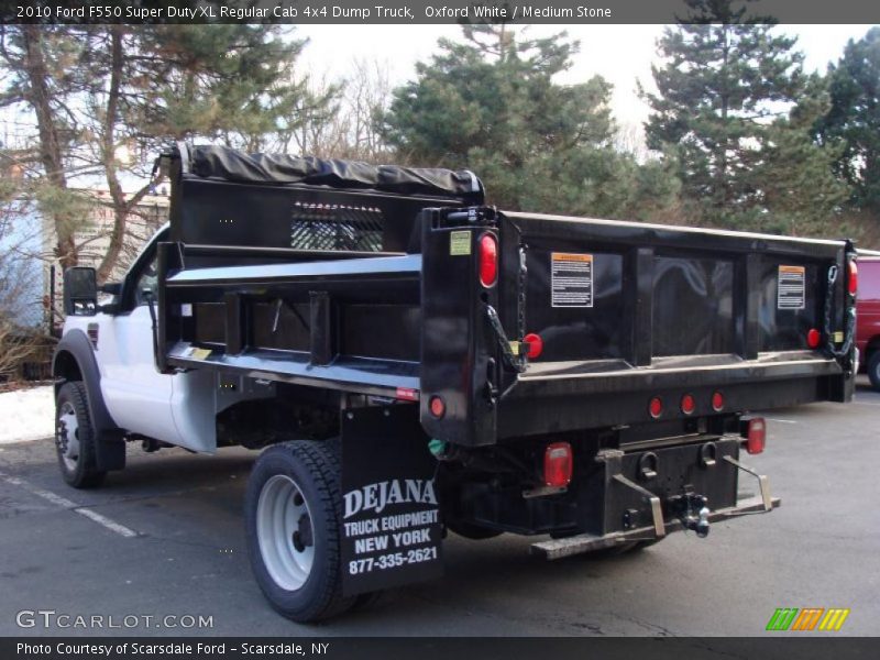 Oxford White / Medium Stone 2010 Ford F550 Super Duty XL Regular Cab 4x4 Dump Truck