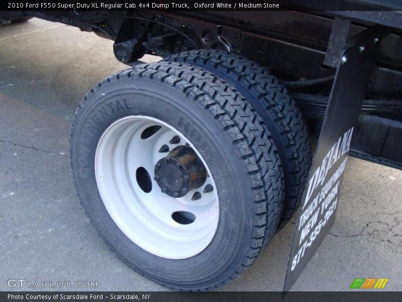 Oxford White / Medium Stone 2010 Ford F550 Super Duty XL Regular Cab 4x4 Dump Truck