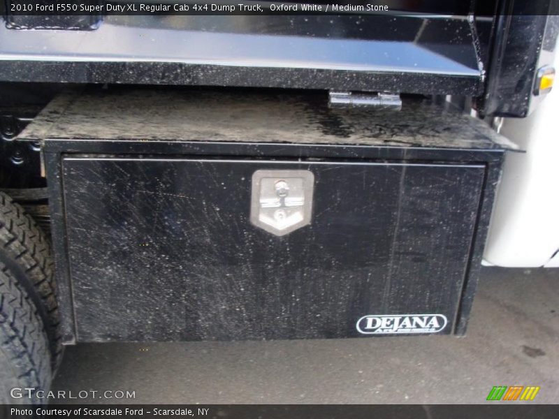 Oxford White / Medium Stone 2010 Ford F550 Super Duty XL Regular Cab 4x4 Dump Truck