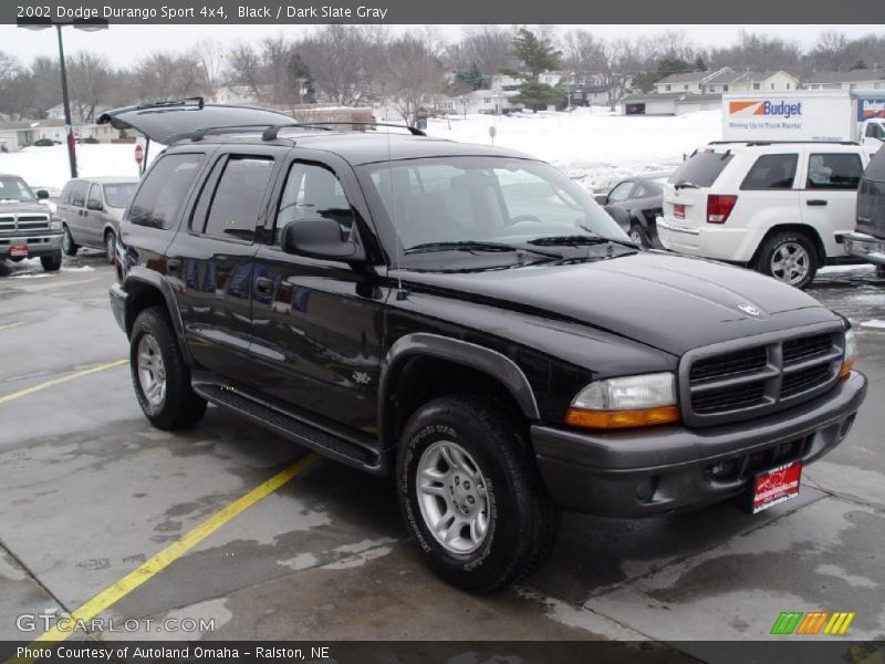 Black / Dark Slate Gray 2002 Dodge Durango Sport 4x4