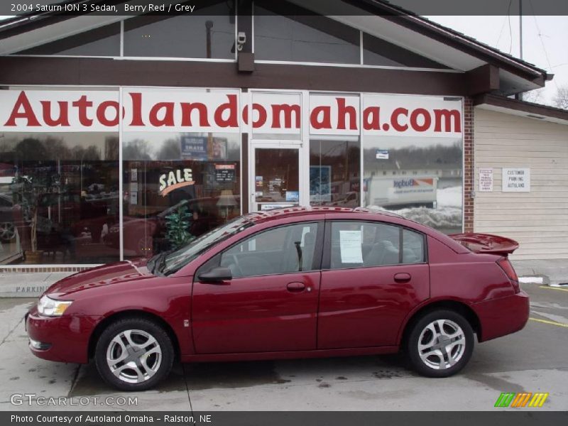 Berry Red / Grey 2004 Saturn ION 3 Sedan