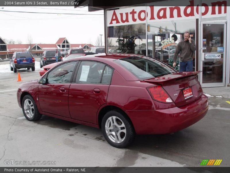Berry Red / Grey 2004 Saturn ION 3 Sedan
