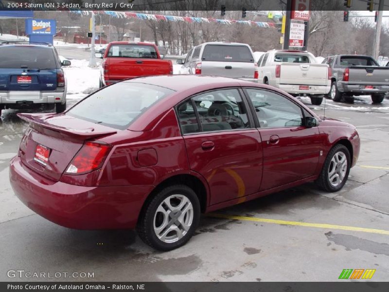 Berry Red / Grey 2004 Saturn ION 3 Sedan