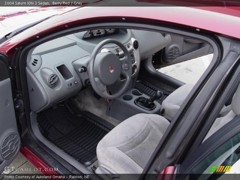 Berry Red / Grey 2004 Saturn ION 3 Sedan
