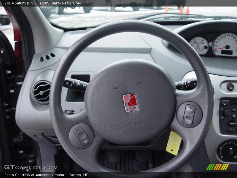 Berry Red / Grey 2004 Saturn ION 3 Sedan