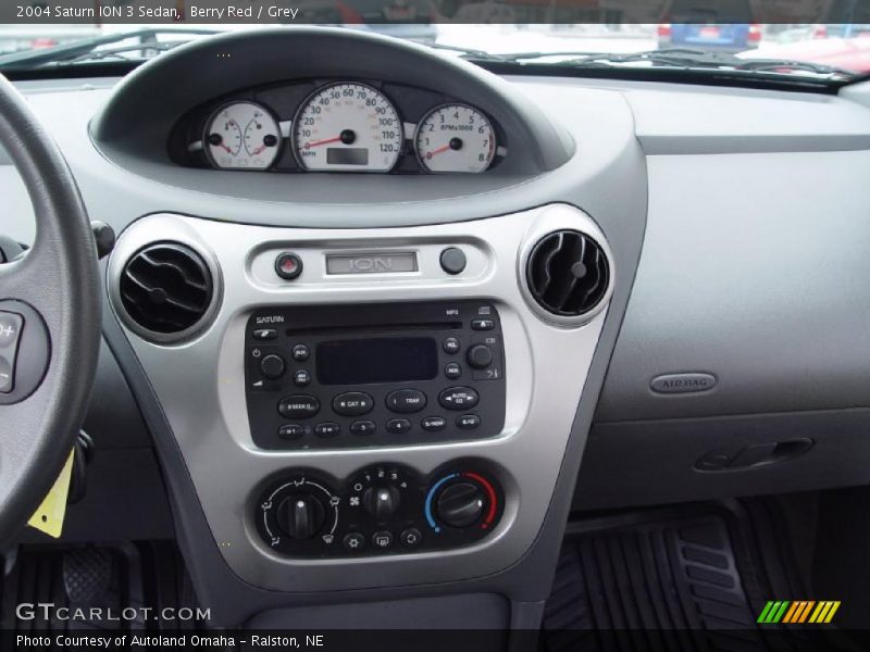 Berry Red / Grey 2004 Saturn ION 3 Sedan