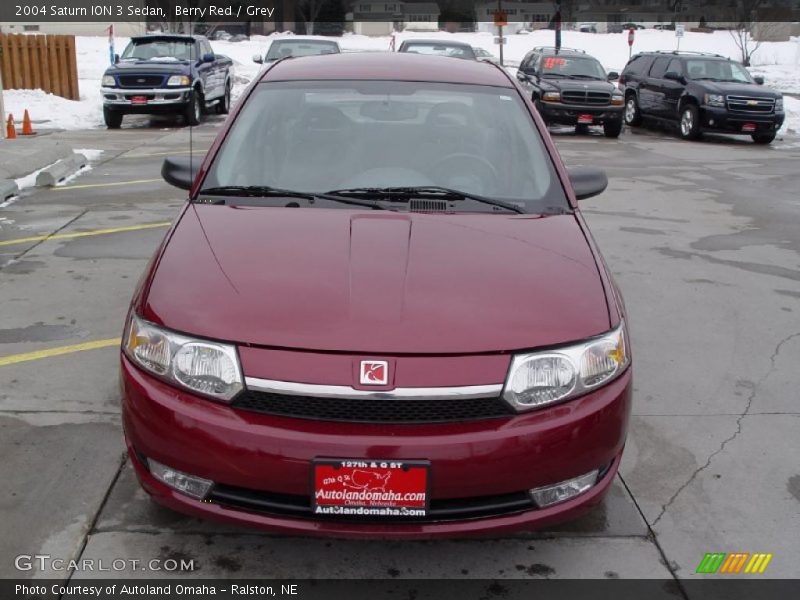 Berry Red / Grey 2004 Saturn ION 3 Sedan