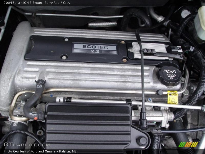 Berry Red / Grey 2004 Saturn ION 3 Sedan