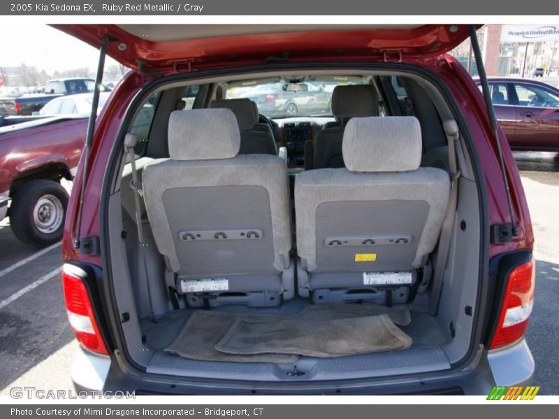 Ruby Red Metallic / Gray 2005 Kia Sedona EX