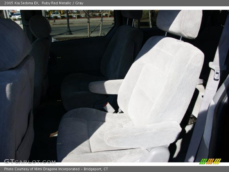 Ruby Red Metallic / Gray 2005 Kia Sedona EX