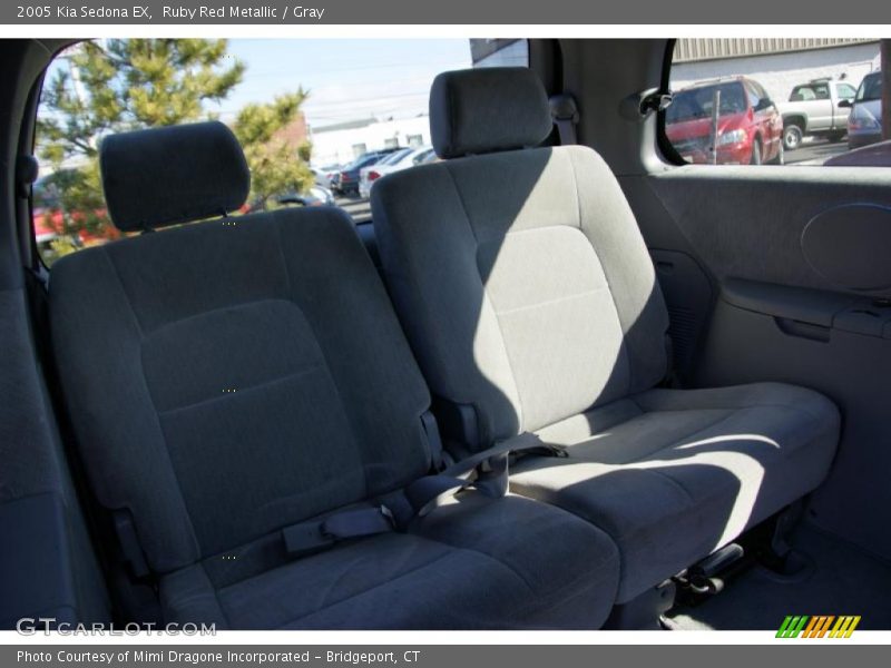 Ruby Red Metallic / Gray 2005 Kia Sedona EX