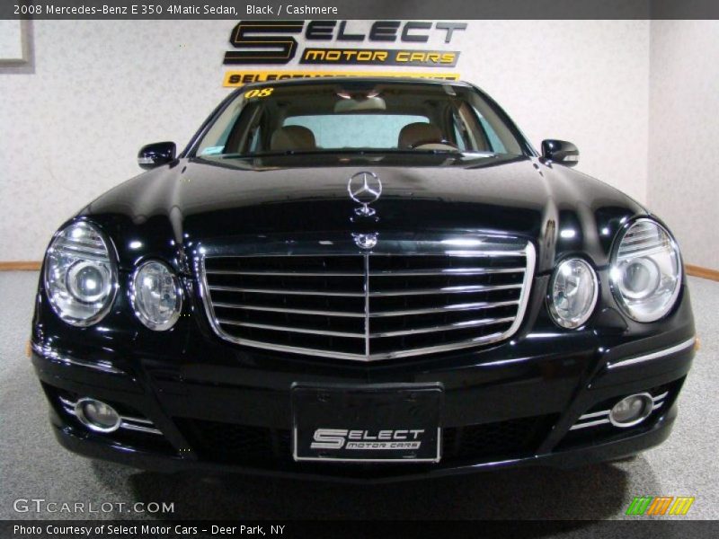 Black / Cashmere 2008 Mercedes-Benz E 350 4Matic Sedan