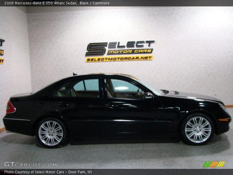 Black / Cashmere 2008 Mercedes-Benz E 350 4Matic Sedan
