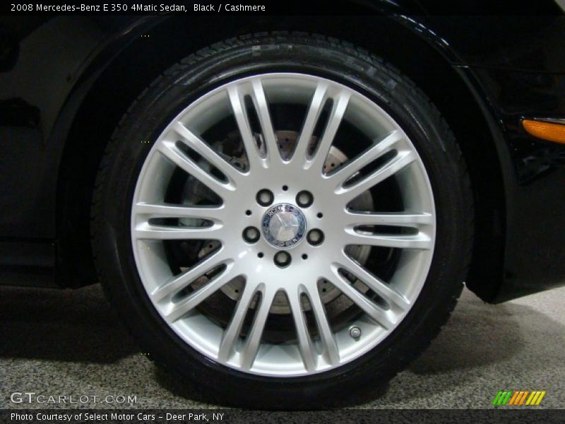 Black / Cashmere 2008 Mercedes-Benz E 350 4Matic Sedan