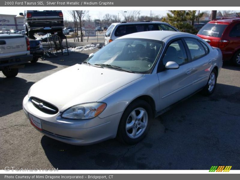 Silver Frost Metallic / Medium Graphite 2003 Ford Taurus SES