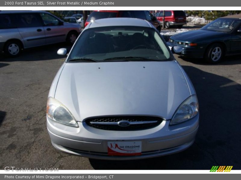 Silver Frost Metallic / Medium Graphite 2003 Ford Taurus SES