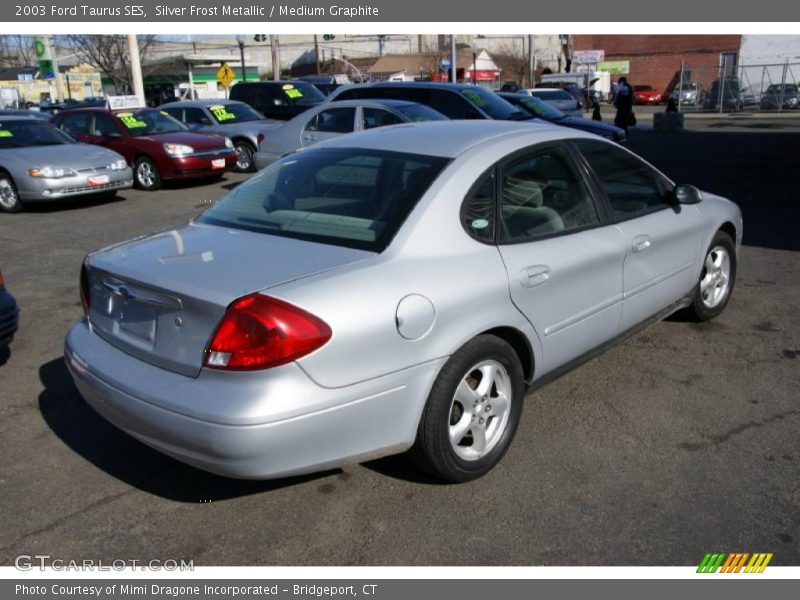 Silver Frost Metallic / Medium Graphite 2003 Ford Taurus SES