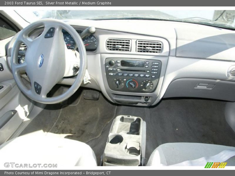 Silver Frost Metallic / Medium Graphite 2003 Ford Taurus SES