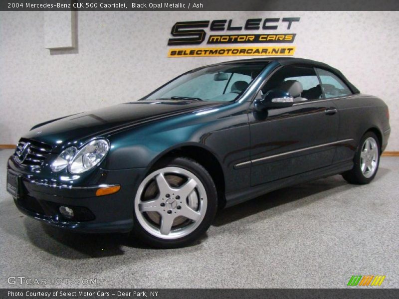 Black Opal Metallic / Ash 2004 Mercedes-Benz CLK 500 Cabriolet