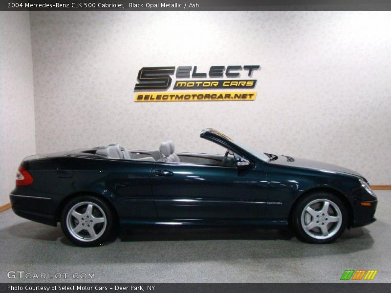 Black Opal Metallic / Ash 2004 Mercedes-Benz CLK 500 Cabriolet
