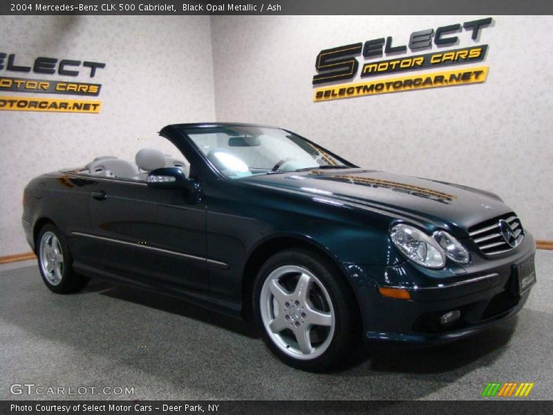Black Opal Metallic / Ash 2004 Mercedes-Benz CLK 500 Cabriolet