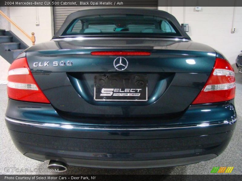 Black Opal Metallic / Ash 2004 Mercedes-Benz CLK 500 Cabriolet