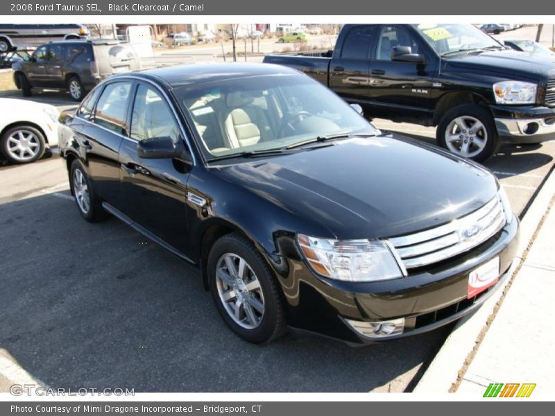 Black Clearcoat / Camel 2008 Ford Taurus SEL