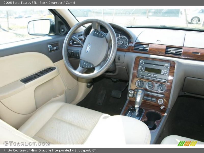 Black Clearcoat / Camel 2008 Ford Taurus SEL