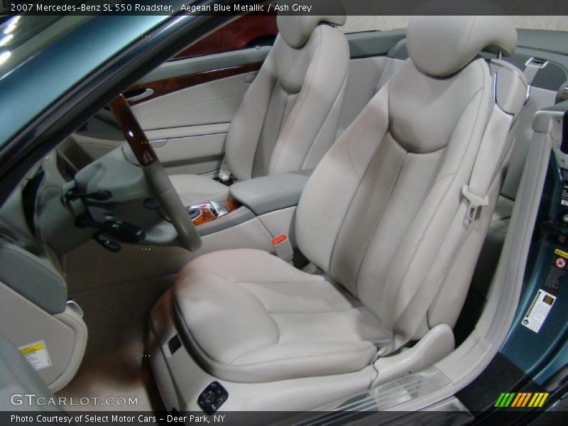 Aegean Blue Metallic / Ash Grey 2007 Mercedes-Benz SL 550 Roadster