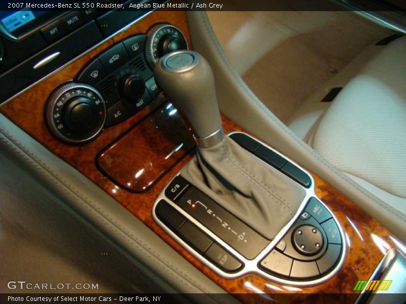 Aegean Blue Metallic / Ash Grey 2007 Mercedes-Benz SL 550 Roadster