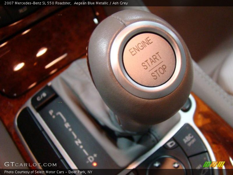 Aegean Blue Metallic / Ash Grey 2007 Mercedes-Benz SL 550 Roadster