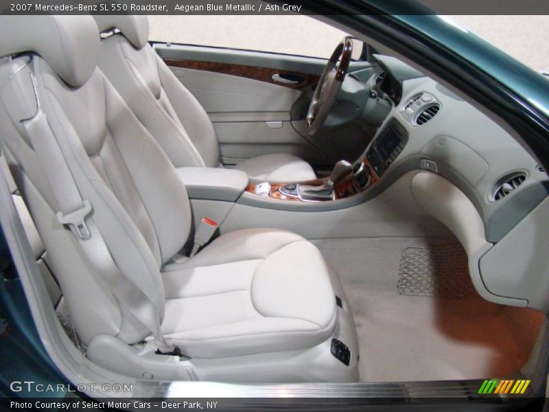Aegean Blue Metallic / Ash Grey 2007 Mercedes-Benz SL 550 Roadster