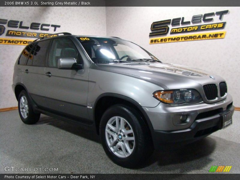 Sterling Grey Metallic / Black 2006 BMW X5 3.0i