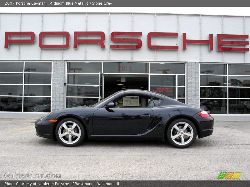 Midnight Blue Metallic / Stone Grey 2007 Porsche Cayman