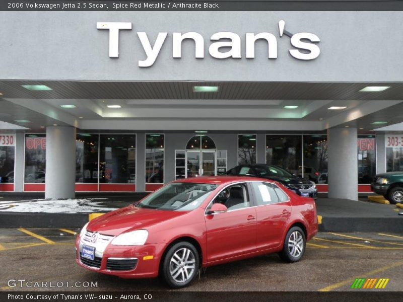 Spice Red Metallic / Anthracite Black 2006 Volkswagen Jetta 2.5 Sedan
