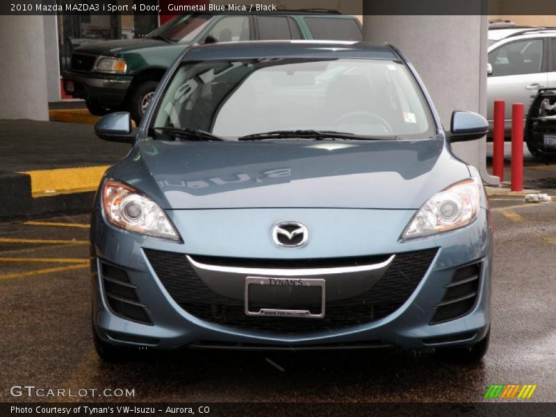 Gunmetal Blue Mica / Black 2010 Mazda MAZDA3 i Sport 4 Door