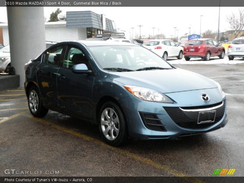 Gunmetal Blue Mica / Black 2010 Mazda MAZDA3 i Sport 4 Door