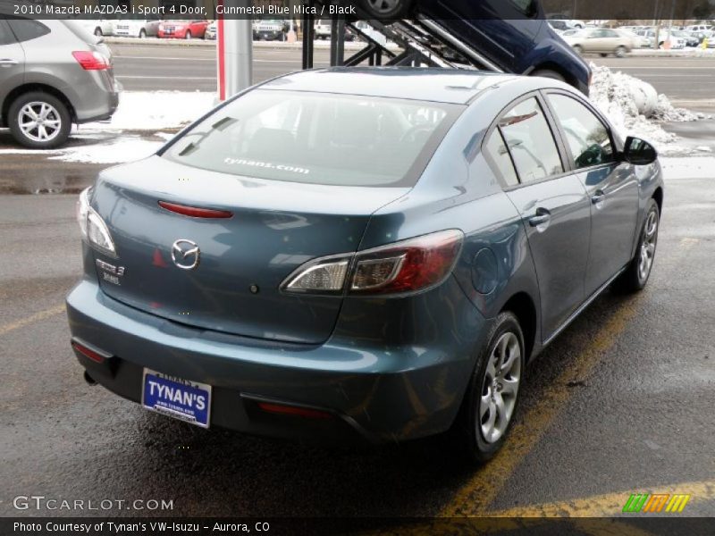 Gunmetal Blue Mica / Black 2010 Mazda MAZDA3 i Sport 4 Door