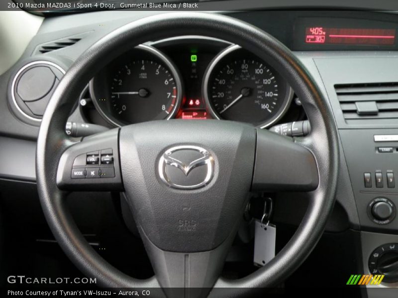 Gunmetal Blue Mica / Black 2010 Mazda MAZDA3 i Sport 4 Door