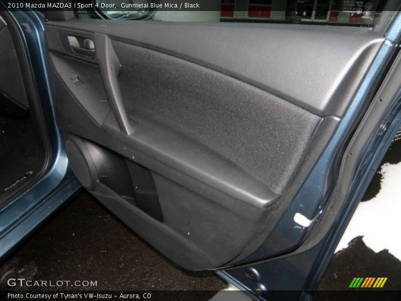 Gunmetal Blue Mica / Black 2010 Mazda MAZDA3 i Sport 4 Door