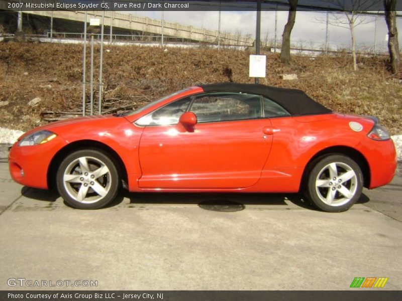 Pure Red / Dark Charcoal 2007 Mitsubishi Eclipse Spyder GS