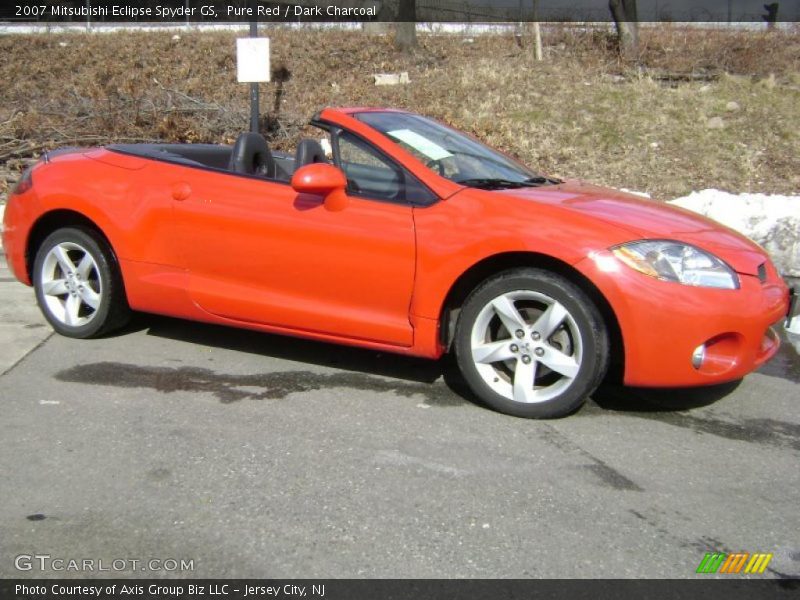 Pure Red / Dark Charcoal 2007 Mitsubishi Eclipse Spyder GS