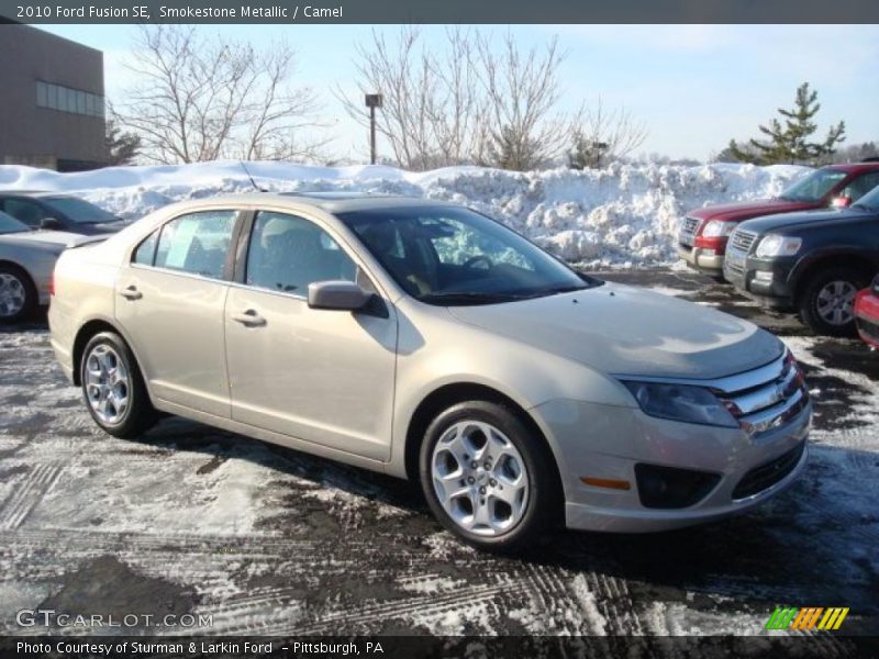 Smokestone Metallic / Camel 2010 Ford Fusion SE