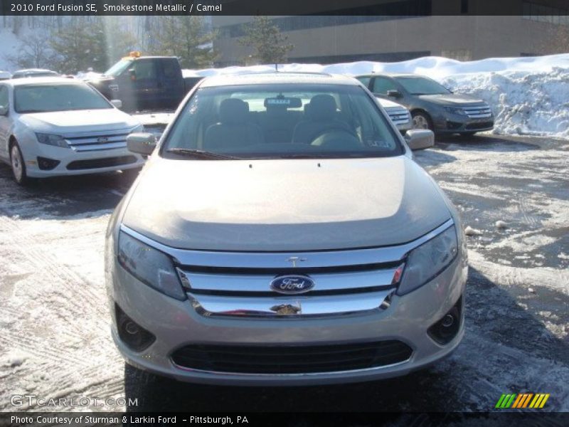 Smokestone Metallic / Camel 2010 Ford Fusion SE