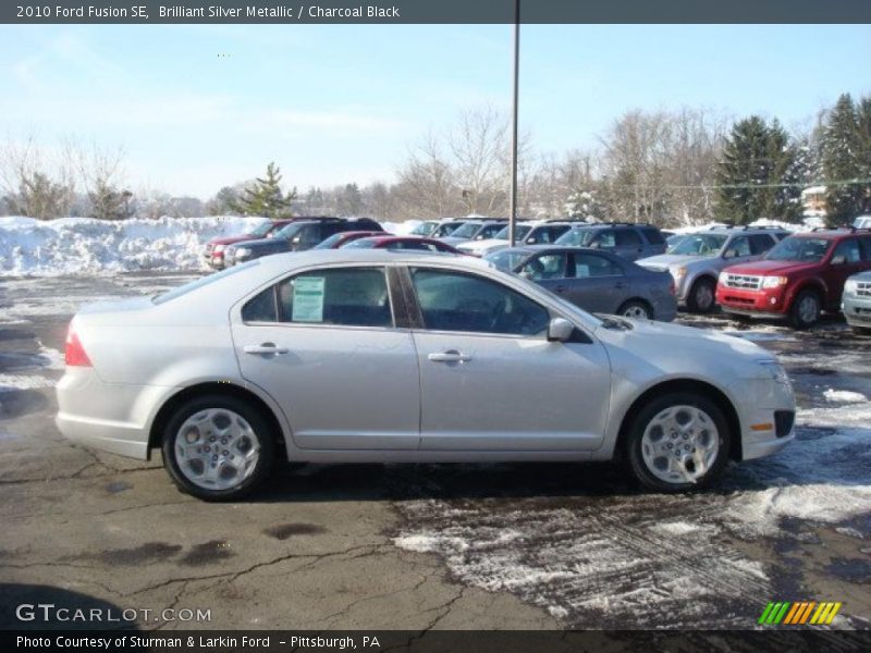 Brilliant Silver Metallic / Charcoal Black 2010 Ford Fusion SE
