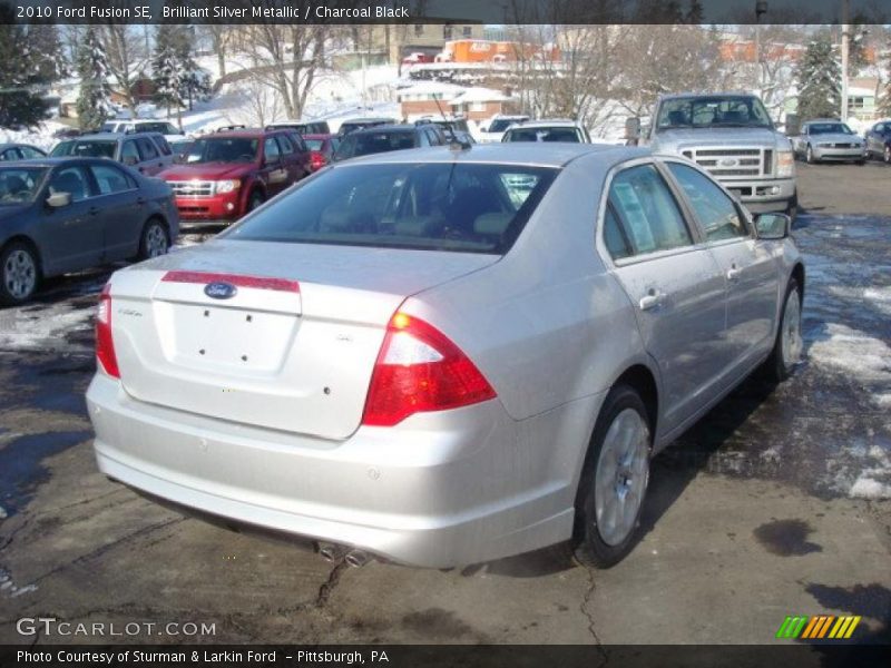 Brilliant Silver Metallic / Charcoal Black 2010 Ford Fusion SE
