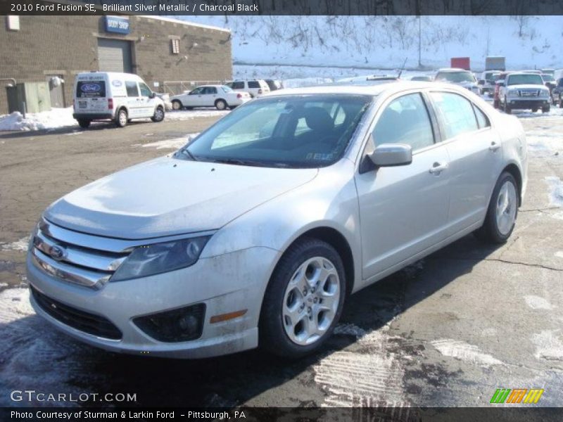 Brilliant Silver Metallic / Charcoal Black 2010 Ford Fusion SE